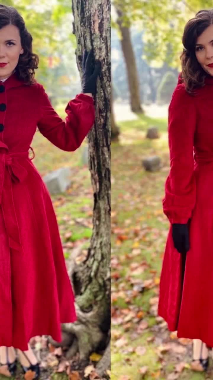 Eaphi high neck wool cape coat ケープコート