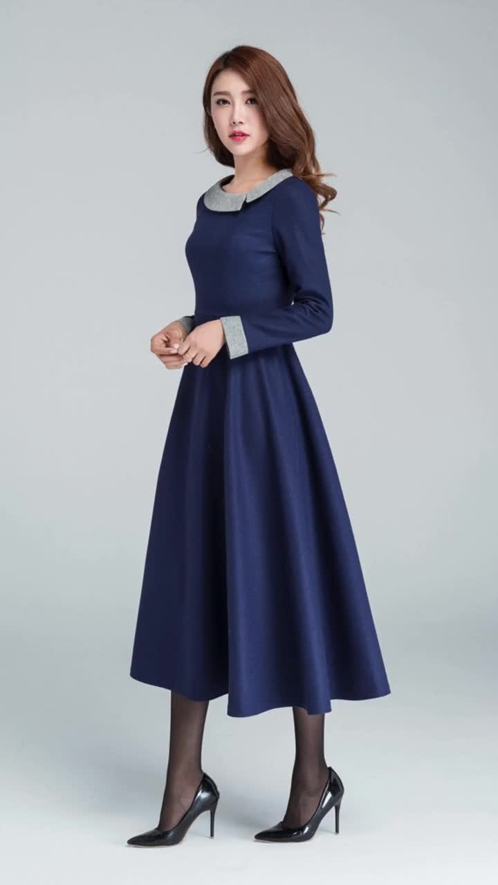 【新品未使用】HILARY – TWISTED FRONT WOOL DRESS HILARY - TWISTED FRONT WOOL DRESS – HARUNOBUMURATA