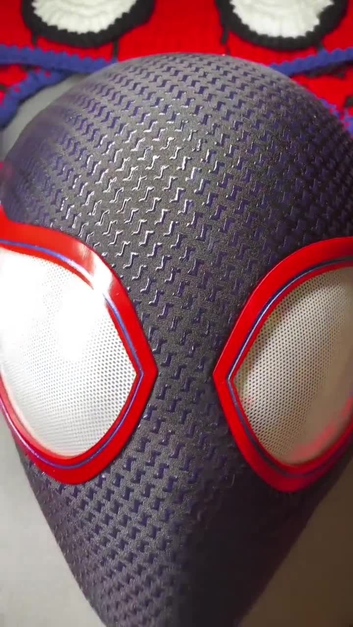 カスタムマスク カラフルな目バージョン マイルズ・モラレス コスプレ